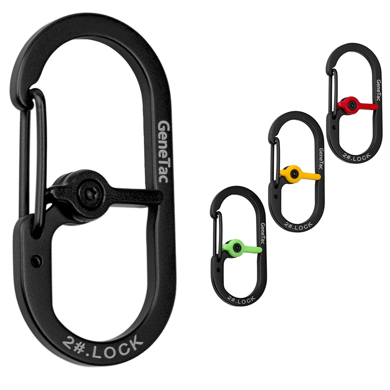 Outdoor Multi-function Small Carabiner With Lock Camping Survival Hiking Mountaineering Backpack Aluminum Alloy Buckle For Key