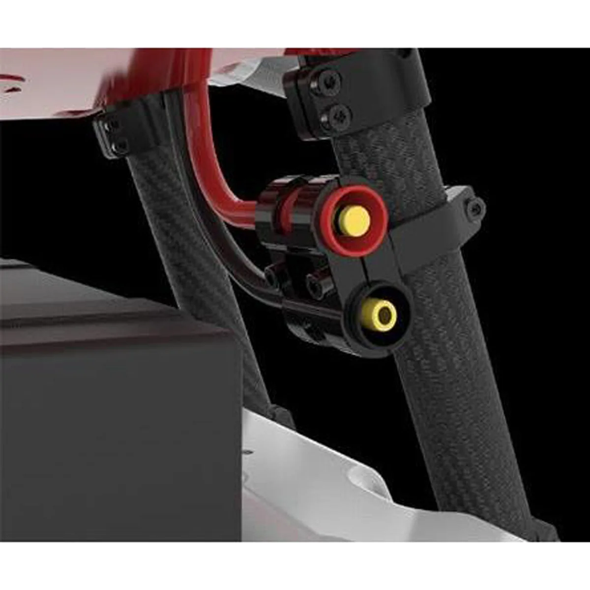 Novo as150 plug assento fixo suporte de metal montagem para rc quadcopter agricultura uav drone quadro