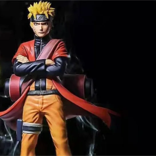 BANDAI 23cm Naruto Anime Uzumaki Naruto Figures Action Figurine GK Anime Figuras Decor Model Pvc Statue Doll Toys Holiday Gifts