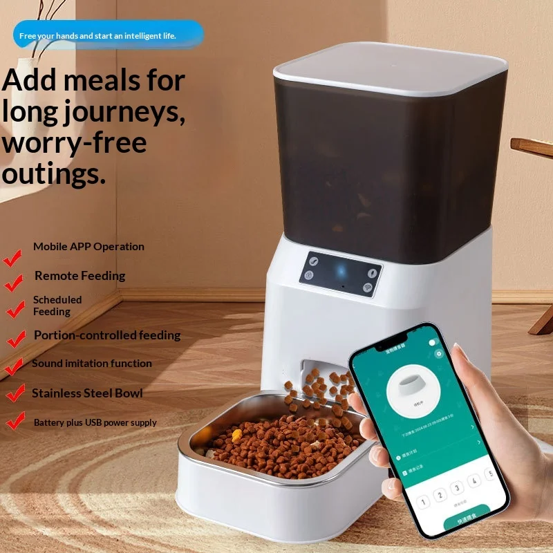 Comedero automático programable con app para gatos y perros - imagen 5