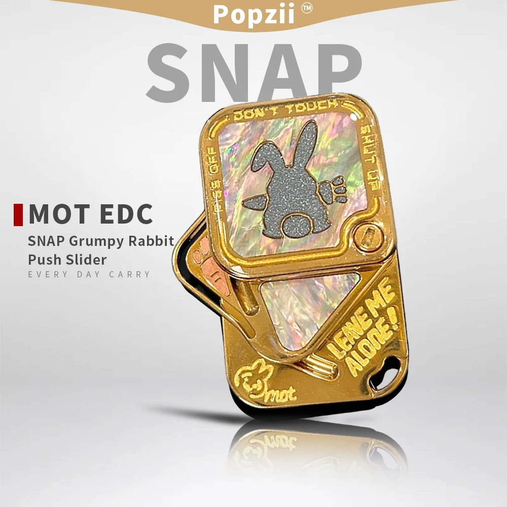 

MOT SNAP Coating Rabbit Magnetic Side Push Slider Tuning Fork Adults Stress Relief Toy Fidgeting toys