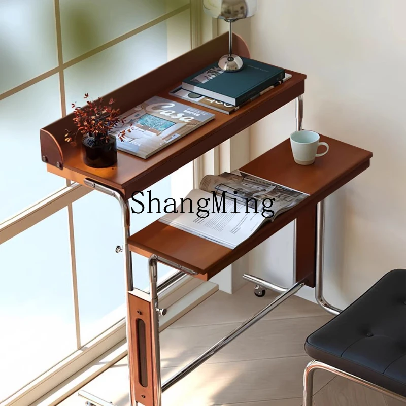 ZYY Home Elevatível Computador Escritório Móveis de madeira maciça Bay Window Cabeceira Banco de trabalho móvel