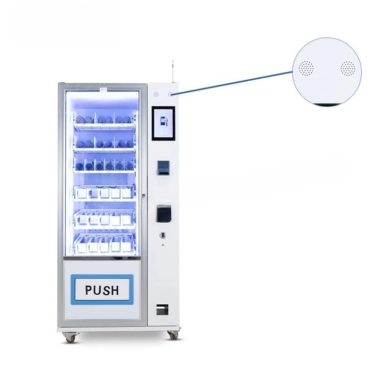 

Good Value Self-Service Combo Drinks and Snacks Vending Machine With Small Touch Screen Display Refrigerator Cashless Payment