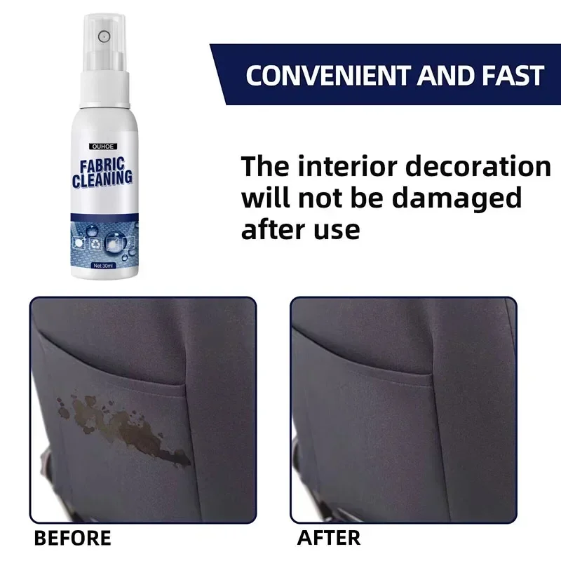 Car Interior Cleaning Agent Ceiling Dash Washing Auto Seat Flannel Woven Fabric Water-free Strong Cleaning Spray Carpet Cleaner