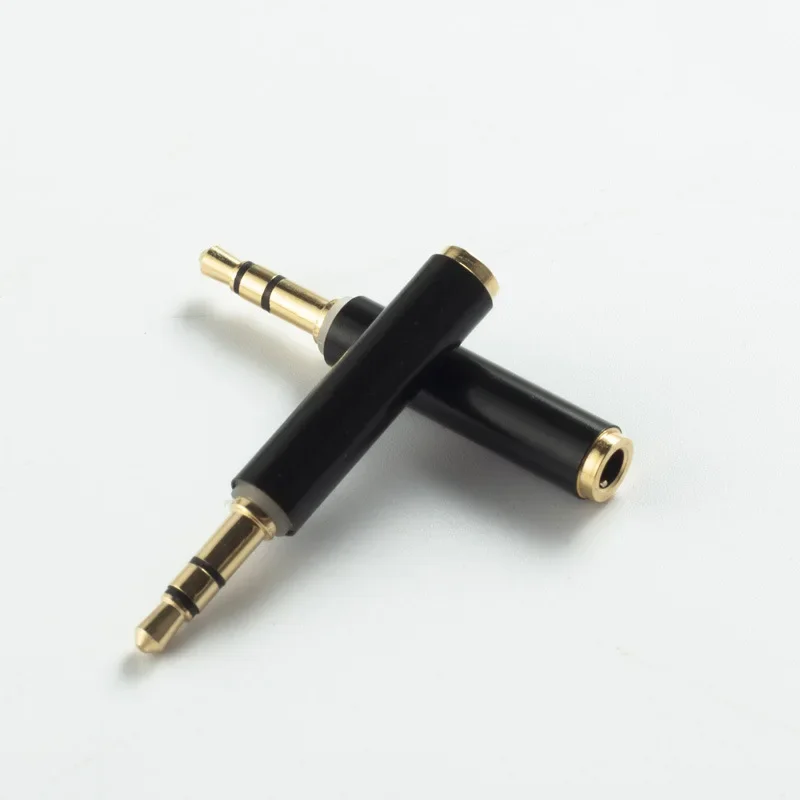 Gold Plated 3.5mm Audio Stereo Adapter 3 Pole Male to 4 Pole Female Plug Converter Connector for Microphone Phone Notebook