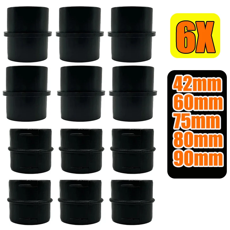 

6X 42/60/75/80/90mm Car Heater Duct Joiner Pipe Air Parking Heater Hose Line Connector For Webasto Eberspacher Ducting Connect