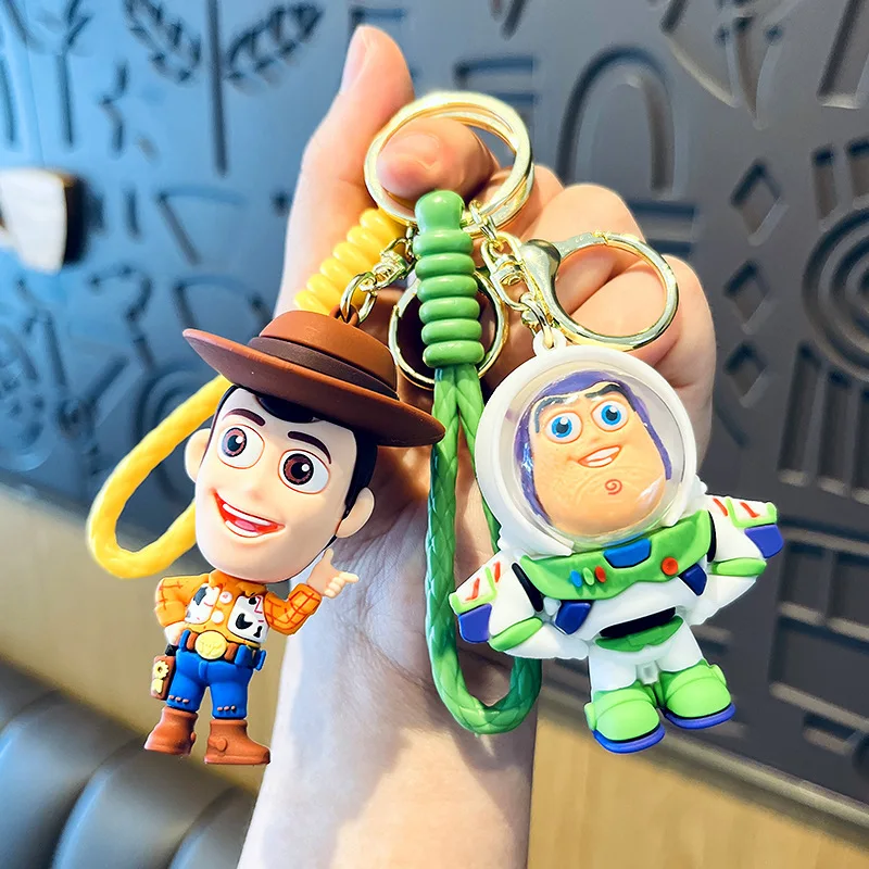 ディズニー漫画トイストーリーキーホルダー、ウッディ、エイリアン、シニアポテト、ヘッドキーリング、バックパック、ハンギングアクセサリー、ガール、ハンドバッグ、オーナメント、キュート