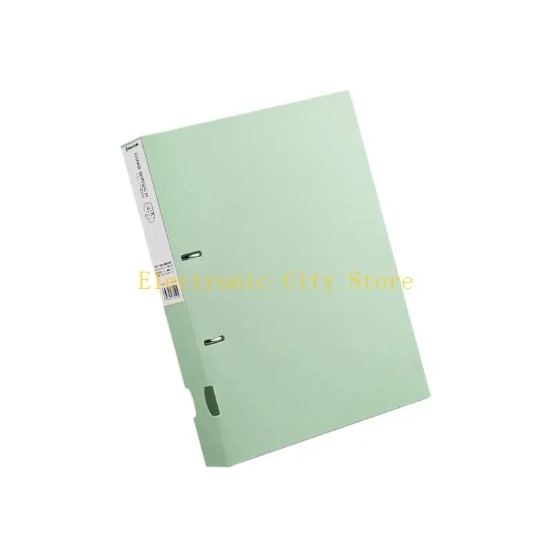 Plastik 2 Cincin Binder untuk Dokumen Office Sekolah Penyelenggara Manajemen File HU8D