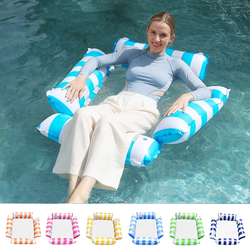 czhiyao-inflatable-pool-hammock-float-lounger-4-in-1-multi-purpose-water-bed-with-mesh-seat-for-summer-swimming-beach-summer-fun