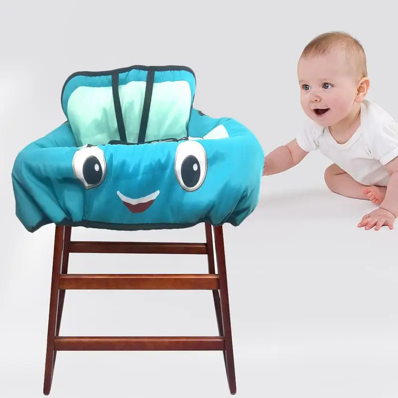 Cojín para carrito de compras de supermercado para niños, cojín para silla de comedor para bebé, protección segura para asiento portátil de viaje