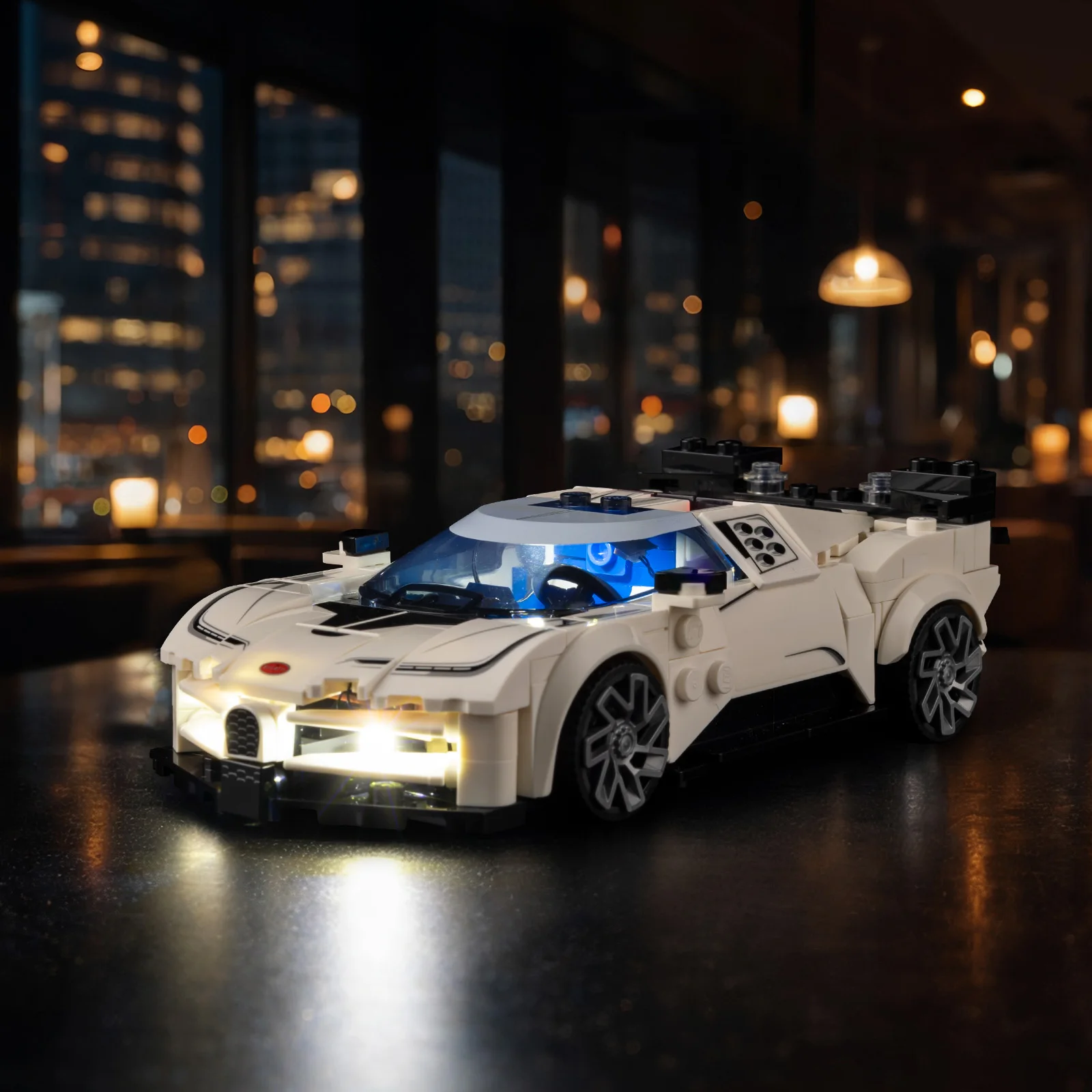 LED-Lichtset Passend für LEGO Bugatti Centodieci Hyper Sportwagen # 77240 Bausteine