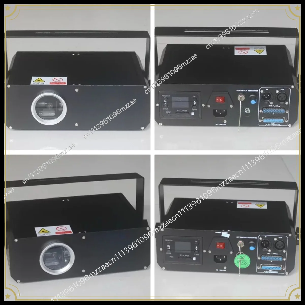 500MW 2D and 3D Effect RGB Stage Light with 4G Large Capacity SD Card