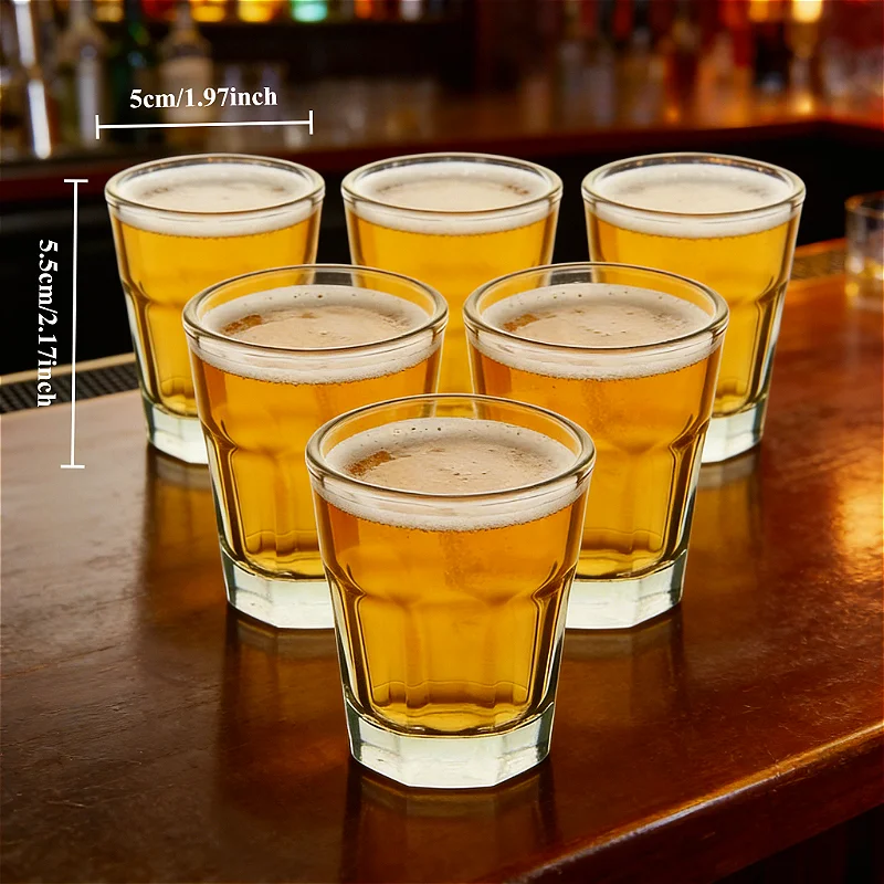 Vaso de Vidrio Tipo Bala para Chupitos, Copa de Vino para Fiestas, Estilo Chino, para Whisky, Licores, Sake Japonés, Soju Coreano, Brandy