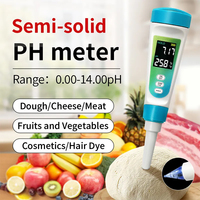LCD Digital Food PH Meter Fruit Meat Dough Milk Cheese Water PH Tester Detector Monitor Water Qaulity Meter Temperature Meter