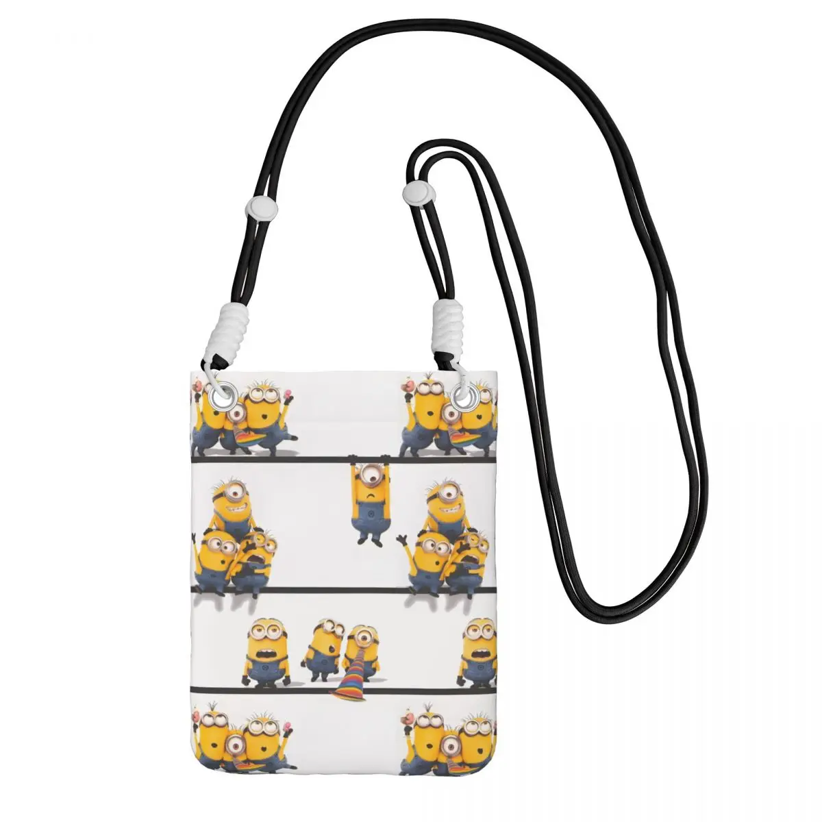 

Custom M-Minions Carry A Mobile Phone Bag Diagonally Men Women Casual Cute Cartoons Mobile Phone Bag Hiking Phone Money Pouch