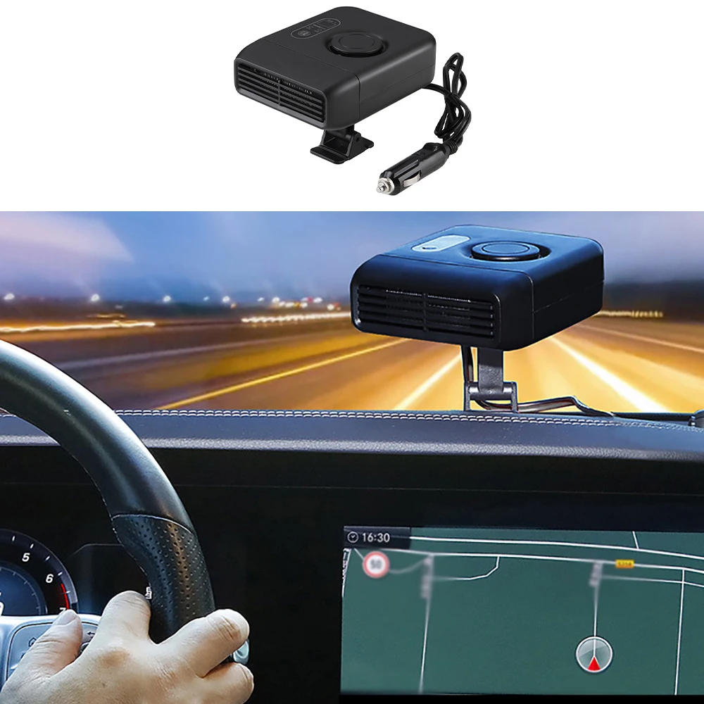 

Automotive Car Heating Fan Windshield Defroster 360° Rotation Space Saving Plug and Play Portable 5.4x4.2x3.8inch