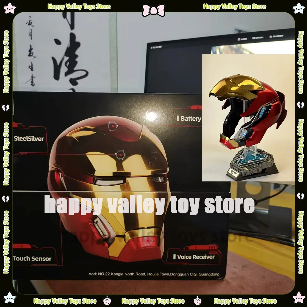 

Новый шлем Железного человека 2024, голосовое управление, деформационный шлем с голосовой активацией вокруг анимации, модель Marvel Derivatives для мальчиков и детей