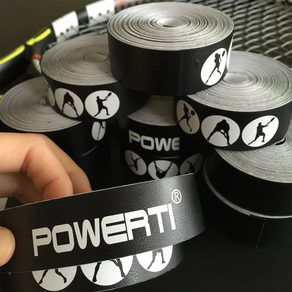 طباعة سوداء بيضاء تقلل من التأثير والاحتكاك، ملصق حماية رأس المضرب يمنع الخدش، شريط واقي لمضرب التنس #2