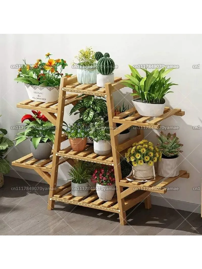 Floor-to-ceiling small flower shelf, living room succulent shelf, flower pot bracket, plant bracket, flower growing