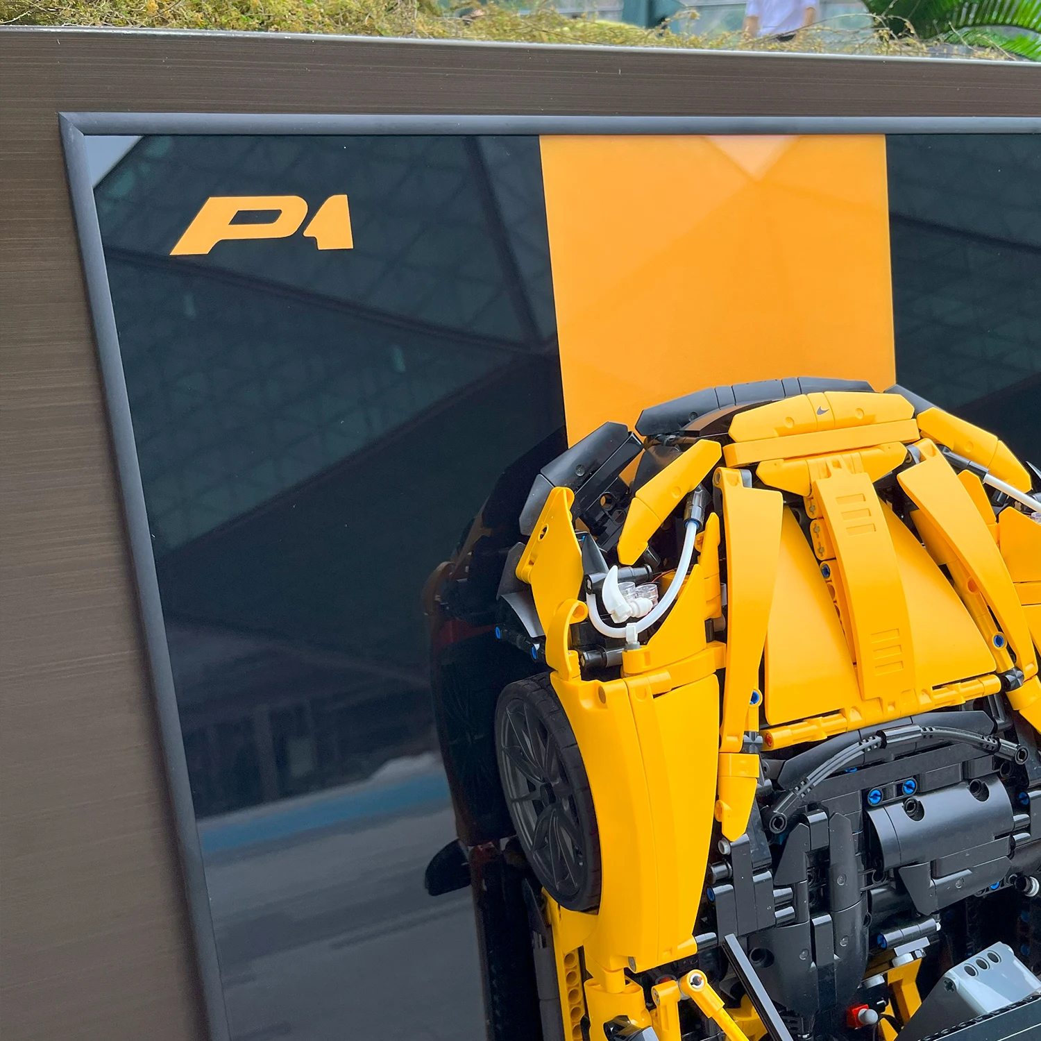 ディスプレイウォールマウントレゴテクニック 42172 マクラーレン p1、レゴ車の壁ボードビルディングブロック用大人のグッズ、