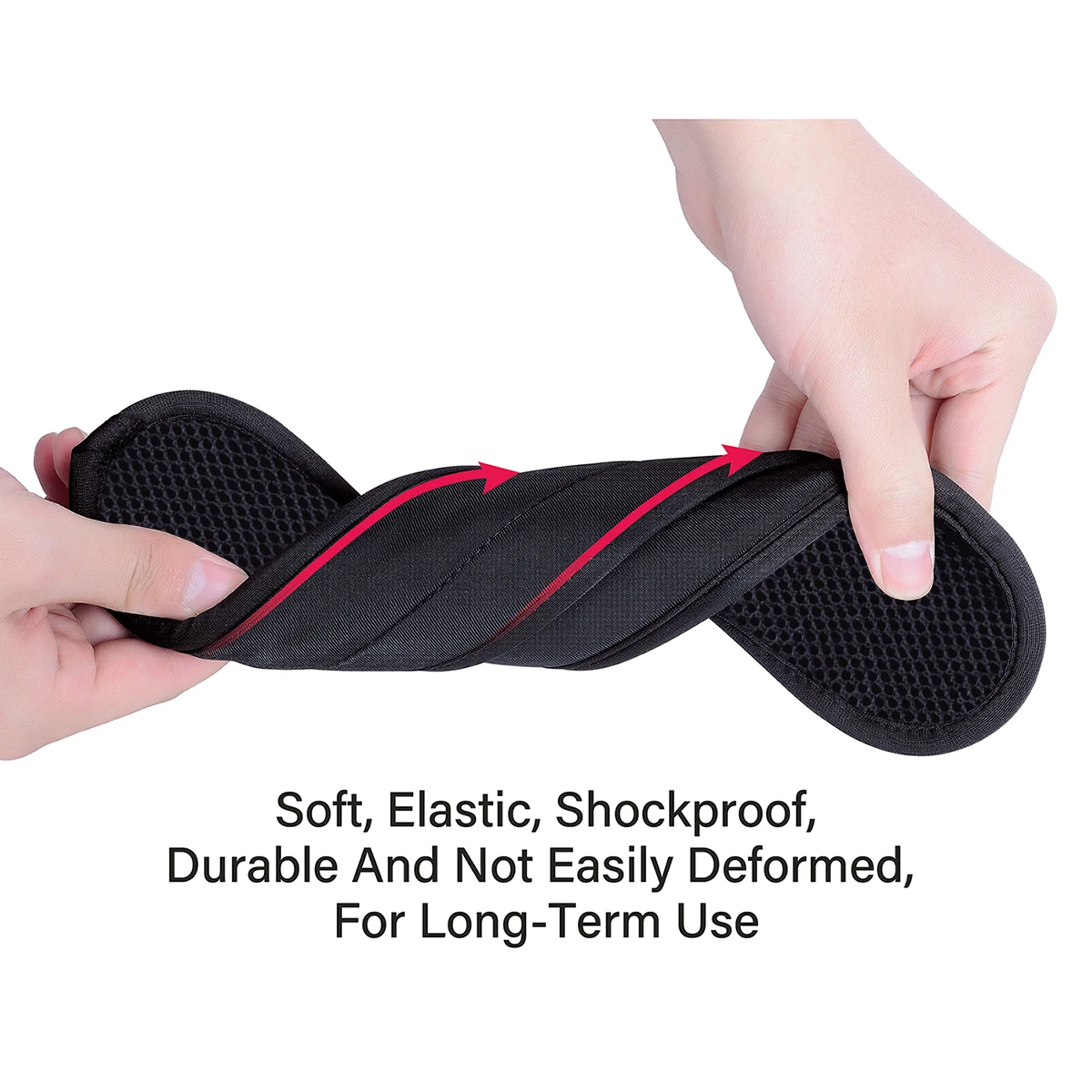 2 Pack Non-Slip Universal Shoulder Pads, Thick Backpack Strap Pads for Shoulder Bags, Guitar Straps, Computer Bags, etc., Remova