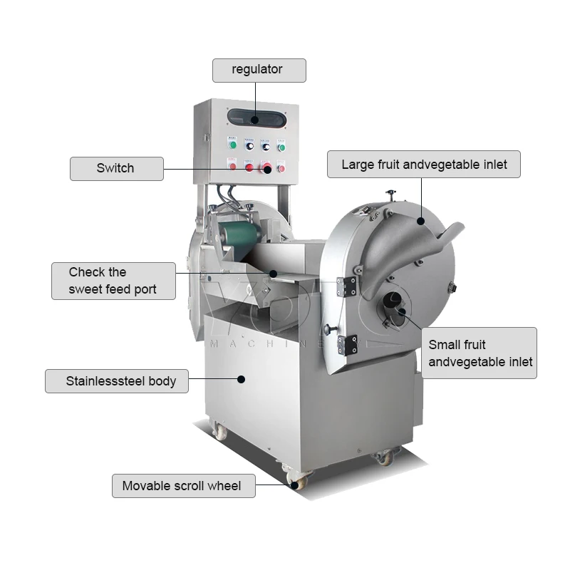 YYHC-commercial french fries stainless steel potato cutter potato chips cutting slicing machine automatic