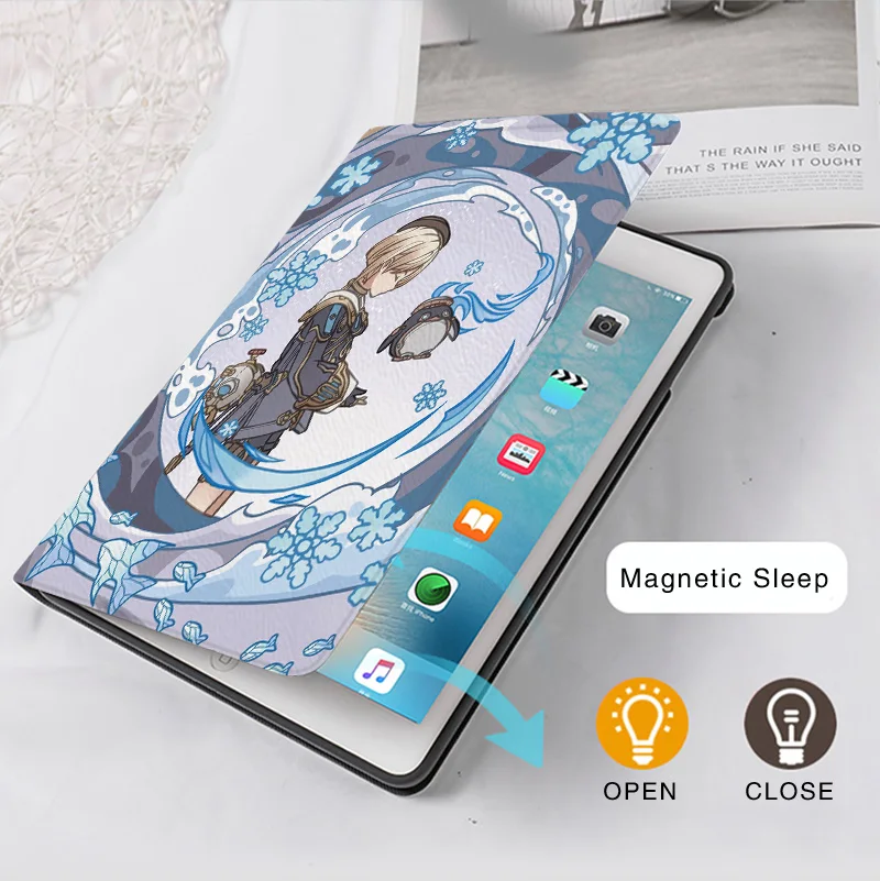 Freeminet-funda de Anime Genshin Impact para iPad, funda de silicona de lujo para iPad 10,2, 9. ª, 10. ª, Air 6, 5, Mini 4, 5, Pro 12,9, 11, 13, iPad Air 2, 3, 4