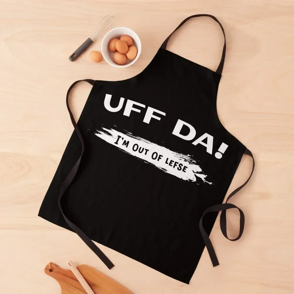 

Uff Da Lefse Apron kitchen and home for kitchen useful Kitchen New 2022 Year painting Apron