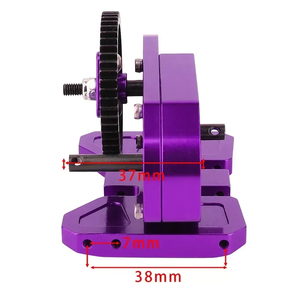 2 Kit de caja de cambios de alta calidad de baja transmisión para 1/10 SCX10 Pro SCX10 II para Capra LCG coche trepador de control remoto modelo juguetes piezas de mejora