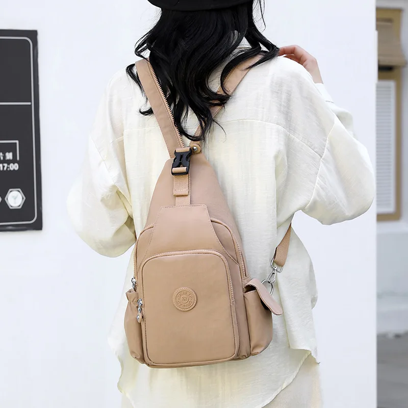 new-pure-color-versatile-ladies-backpack-outdoor-casual-multifunctional-crossbody-chest-bag-lightweight-travel-small-backpack