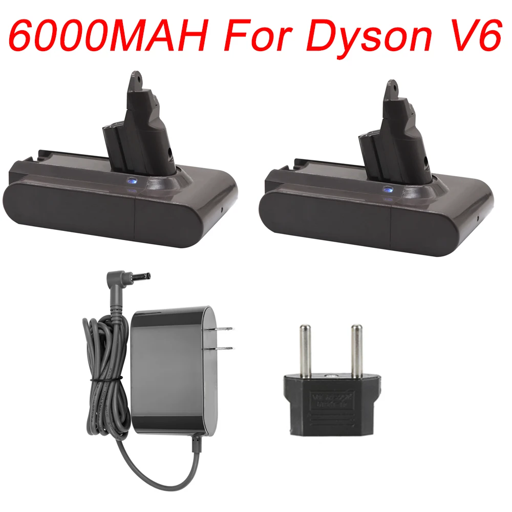 21.6V 6000mAh Li-ion Replacement Battery for Dyson V6 DC58 DC59 DC61 DC62 SV09 SV07 SV06 SV04 SV03 Vacuum Cleaner Battery parts