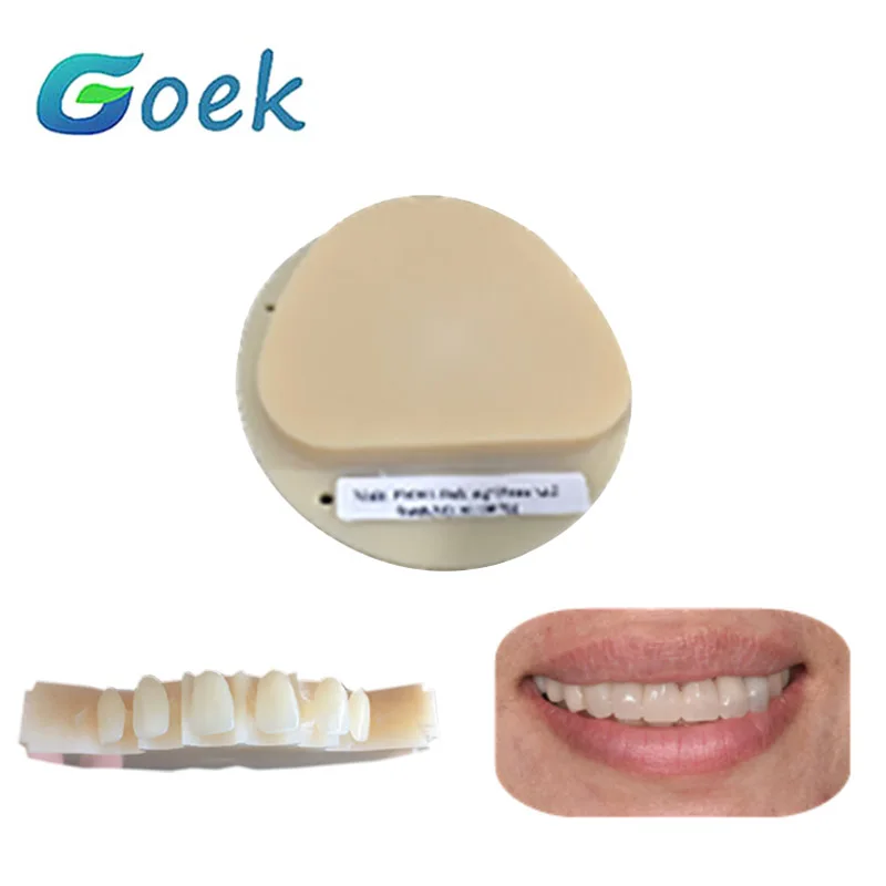 1 piece Dental Multilayer Ag System PMMA Disc Application CAD/CAM PMMA Disk Material 16 Colors Dentistry Supplies For Dentist