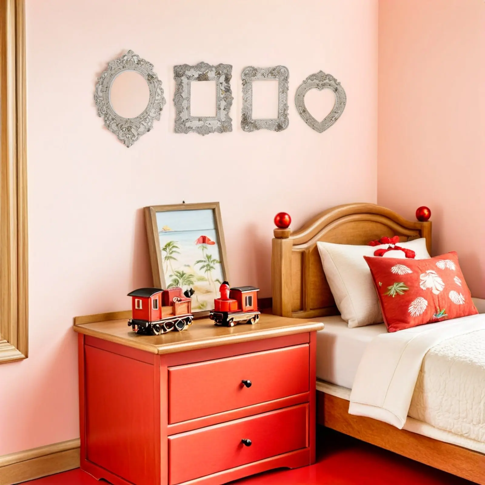 

24 миниатюрные винтажные рамки в стиле барокко из смолы, маленькие овальные фоторамки для настенного декора, праздничных вечеринок и DIY-проектов