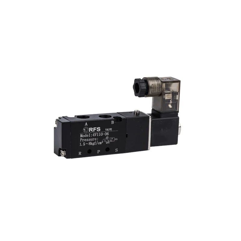 

4V110 5/2 Way Electric Pneumatic Solenoid Valve 110V 220V 24V Normal Closed Direction Control OEM Customizable
