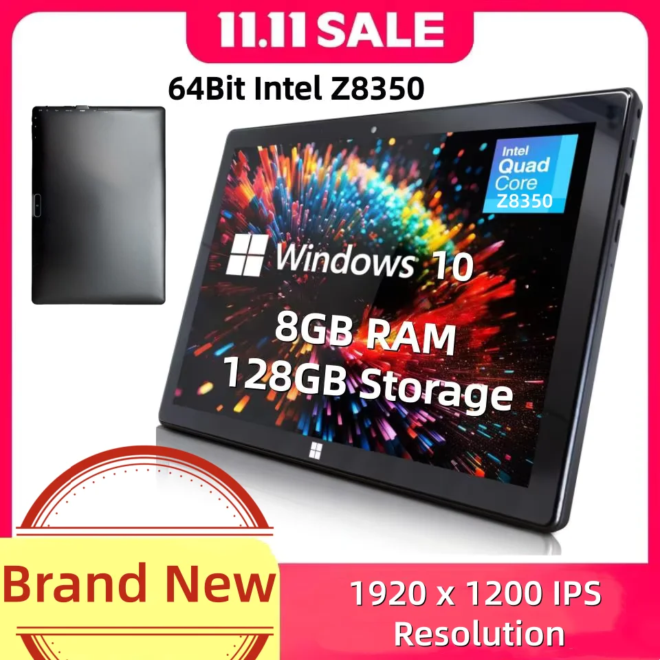 

New AR10 10.1 Inch Windows 10 Tablet PC 8GB RAM 128GB ROM 64Bit Intel Z8350 CPU 1920x1200IPS 5000mAh Ultrathin Tablets