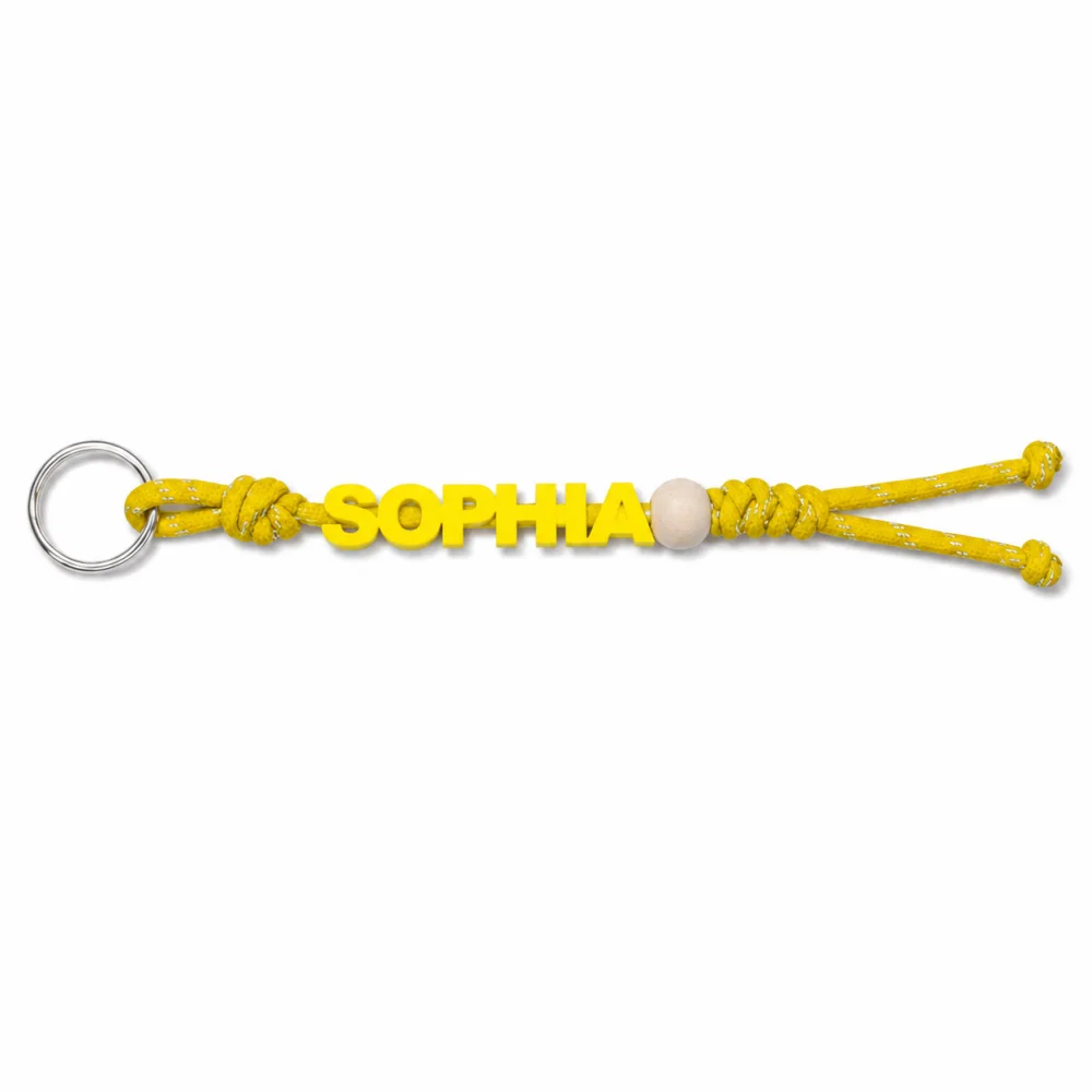 Personalised Handmade Braided Cord Keychain