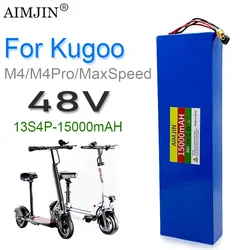 48V 13S4P 15000mAh electric scooters Li-ion battery, built-in BMS protection system, Kugoo M4/M4Pro/MaxSpeed series battery