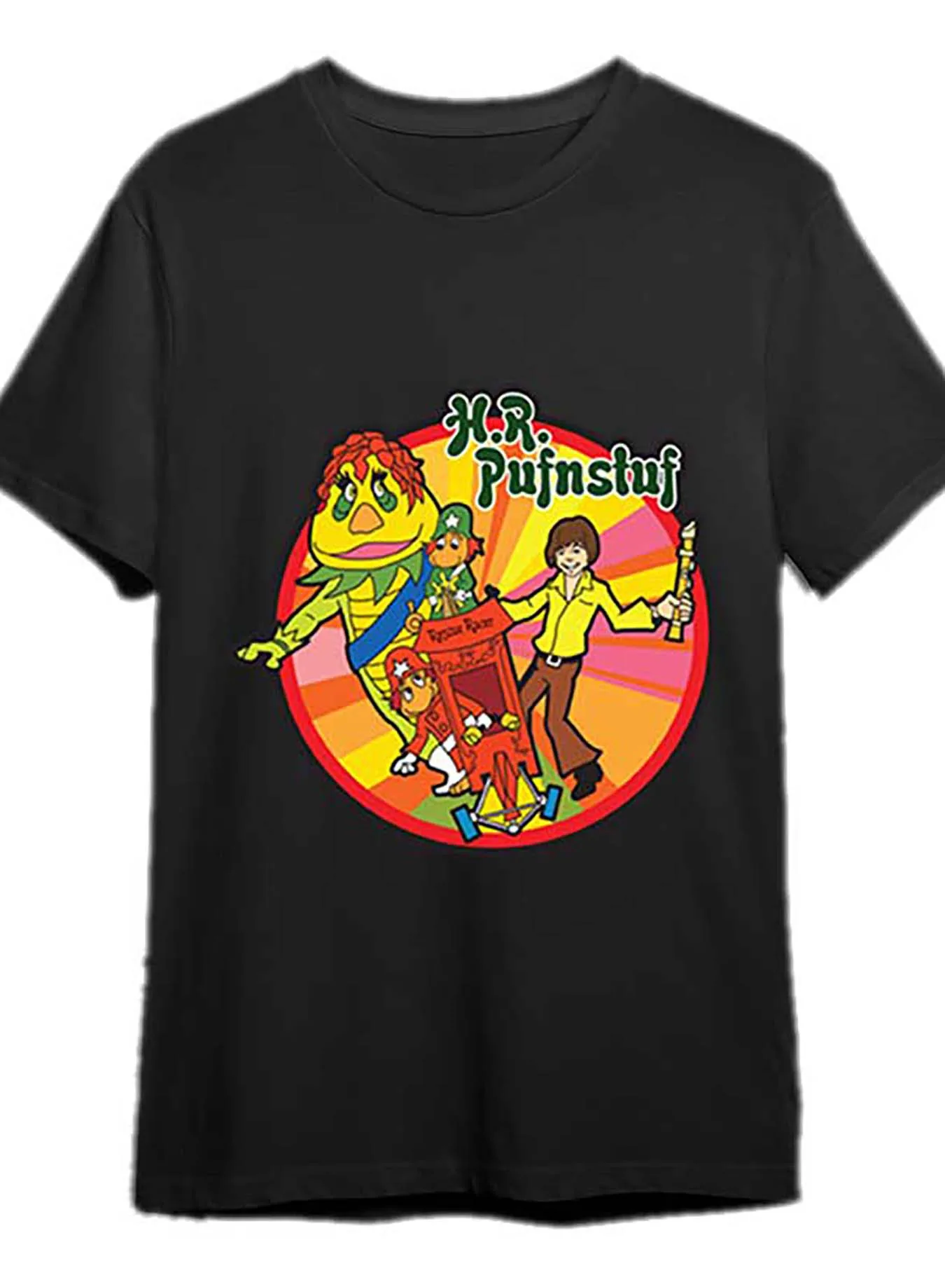 

H. R. Pufnstuf -70s - футболка 340358 Fun Мужская футболка с короткими рукавами и принтом серии Black PR