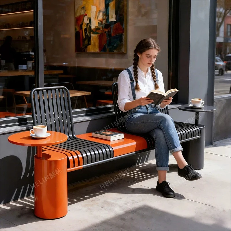 

American Creative Lawn Chair High-End Design Side Table Multi-Functional Lounge Area Garden Furniture Sillas De Jardín FYSS