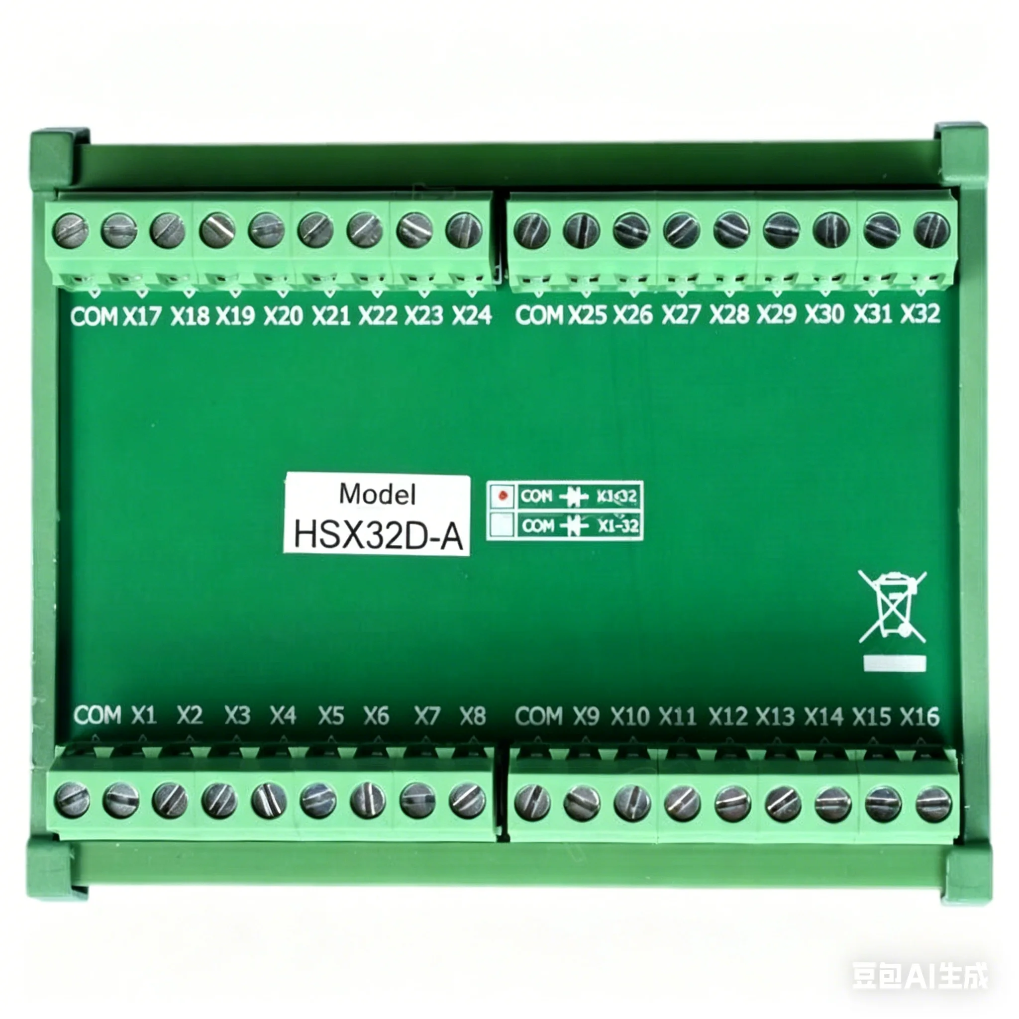 32-way PLC freewheeling protection module solenoid valve relay inductive load diode freewheeling module common anode