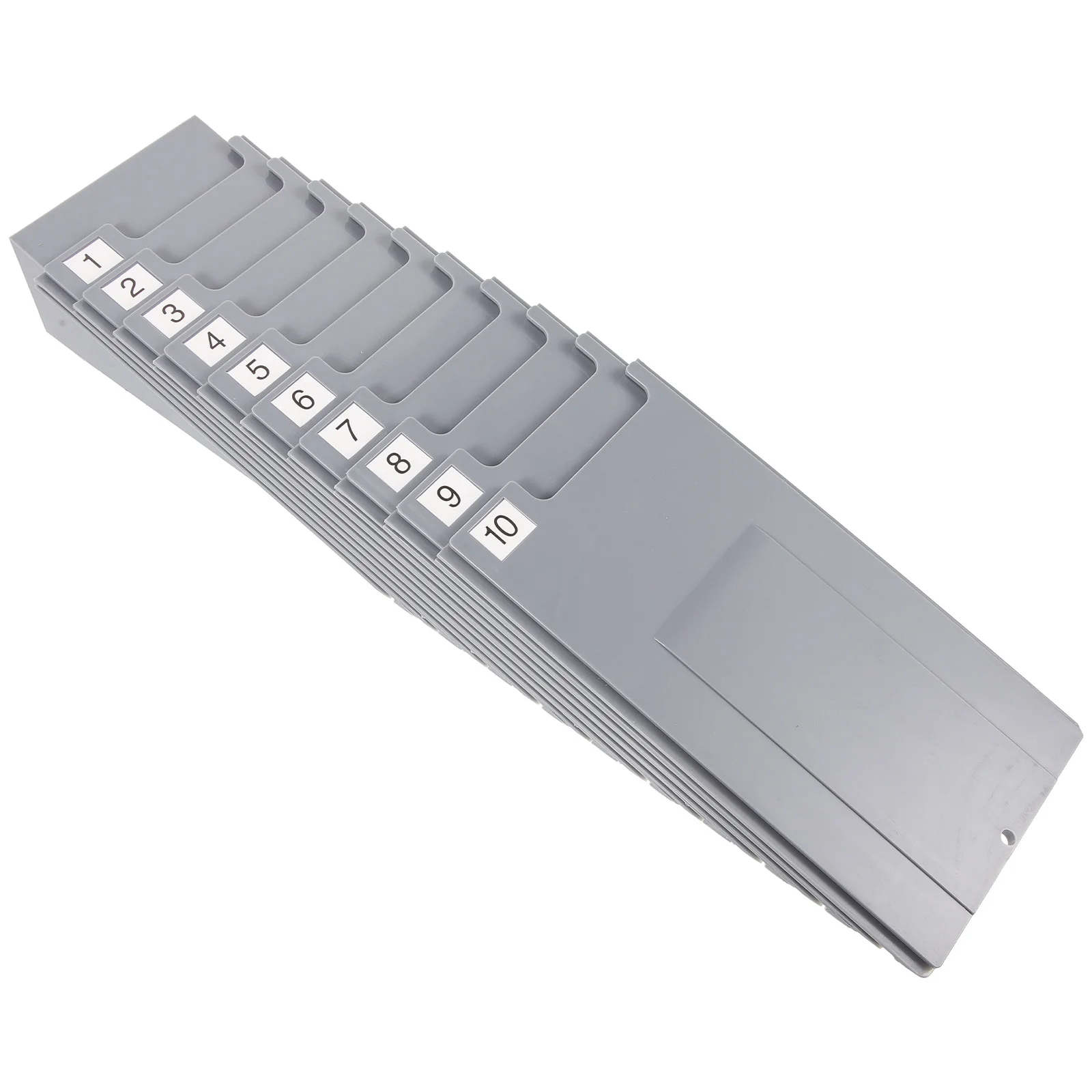 

Plastic Time Cards Holder Rack for Office Warehouse Material Document Management Multi-Grid Cards Organizer Shelf Wall Mountable