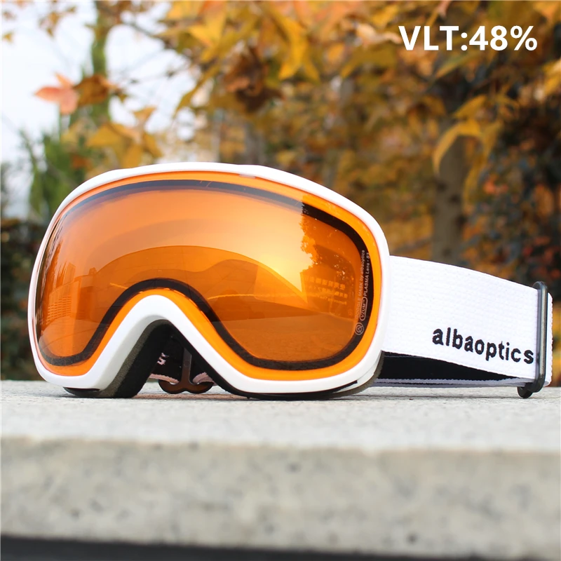 

Alba Mask NEW Double Layers Anti-Fog Ski Goggles Snow Snowboard Glasses Snowmobile Eyewear Outdoor Sport Ski Googles