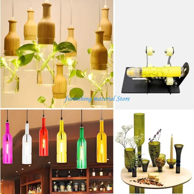 

Y5GD Wine Bottle Cutter,Glass Bottle Cutter Set, Wine Bottle Cutter Tool, Glass Cutting Tool for Round and Square