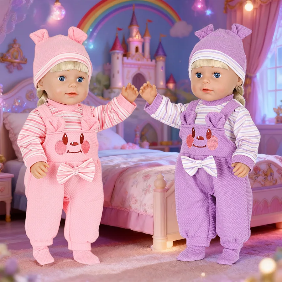 

Doll Clothing Set Suitable for 16-18 inch Rebirth Doll Dress Up Game Doll Clothing Accessories Birthday and Holiday Gifts