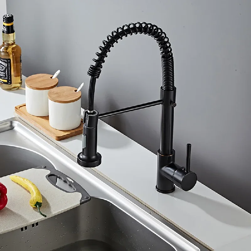 stainless-steel-pull-out-spring-kitchen-faucethot-cold-mixer-tap-for-sink360°-swivel-anti-splash-spray-headretractable-faucet