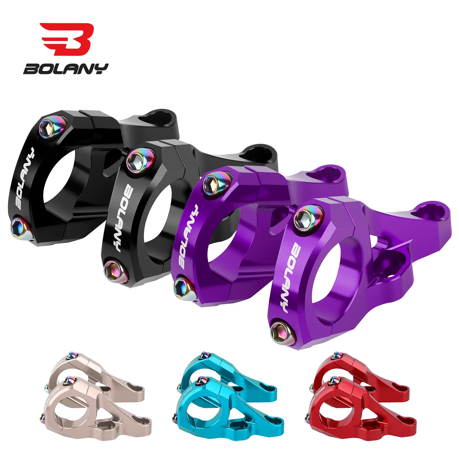 AliExpress BOLANY Dual Crown Fork Direct Mount Stem Handlebar Clamp 31.8mm Lightweight Aluminum Alloy DH Fixed Stem for Downhill Bicycle
