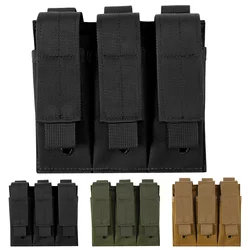 9mm Magazine Pouch Single Double Mag Bag Outdoor Molle Open-Top Magazine Pouch for M1911 92F Torch Bag Triple Bag