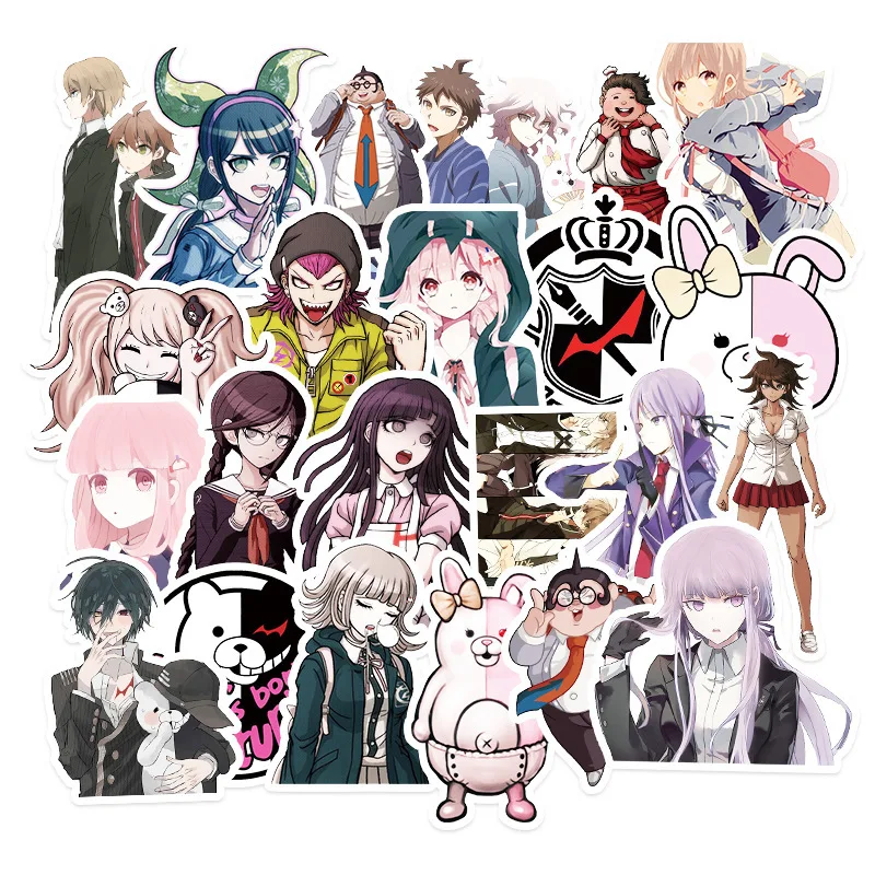 50pcs Danganronpa: Trigger Happy Havoc Series Graffiti Stickers Suitable for Helmet Desktop Wall Decoration DIY Sticker Pack