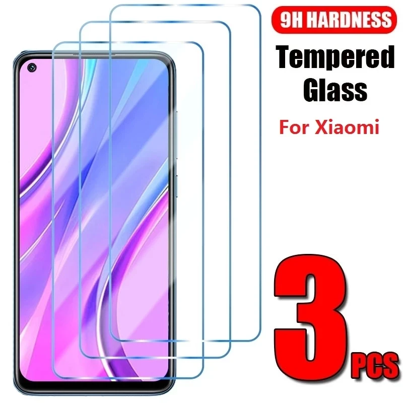 3 uds vidrio templado para Xiaomi Redmi Note 11 12 Pro Plus 5G 9S 10S 11S Note 10 9 8 Pro 10C 9A 8 Protector de pantalla