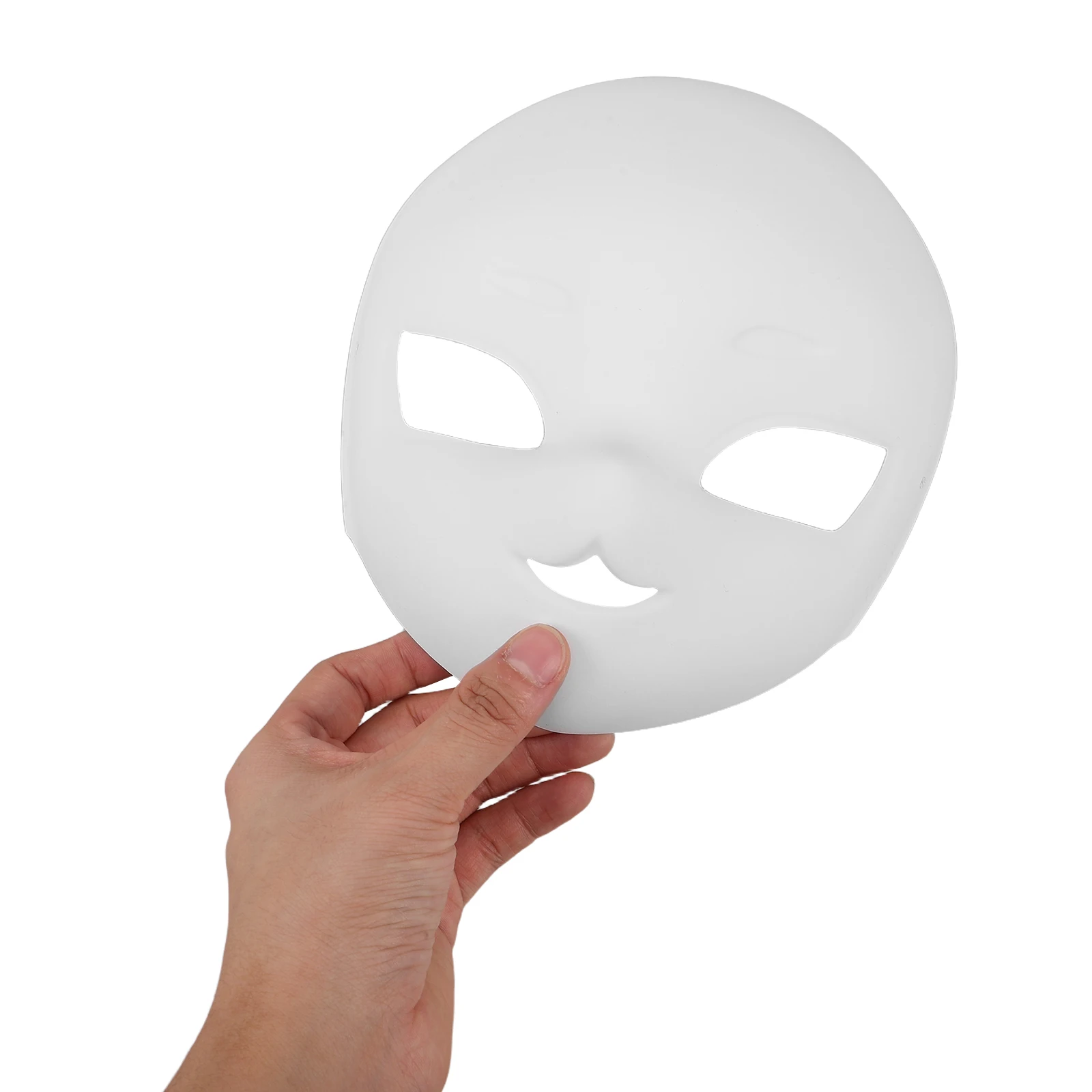 

6Pcs White Animal Shape Mask Unpainted Base for DIY Fursuit Costume Cosplay Carnival Masquerade Role Play Accessory